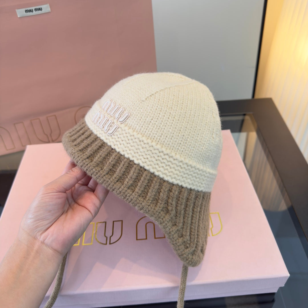 Miu Miu Knitted Earmuff Cap 477560