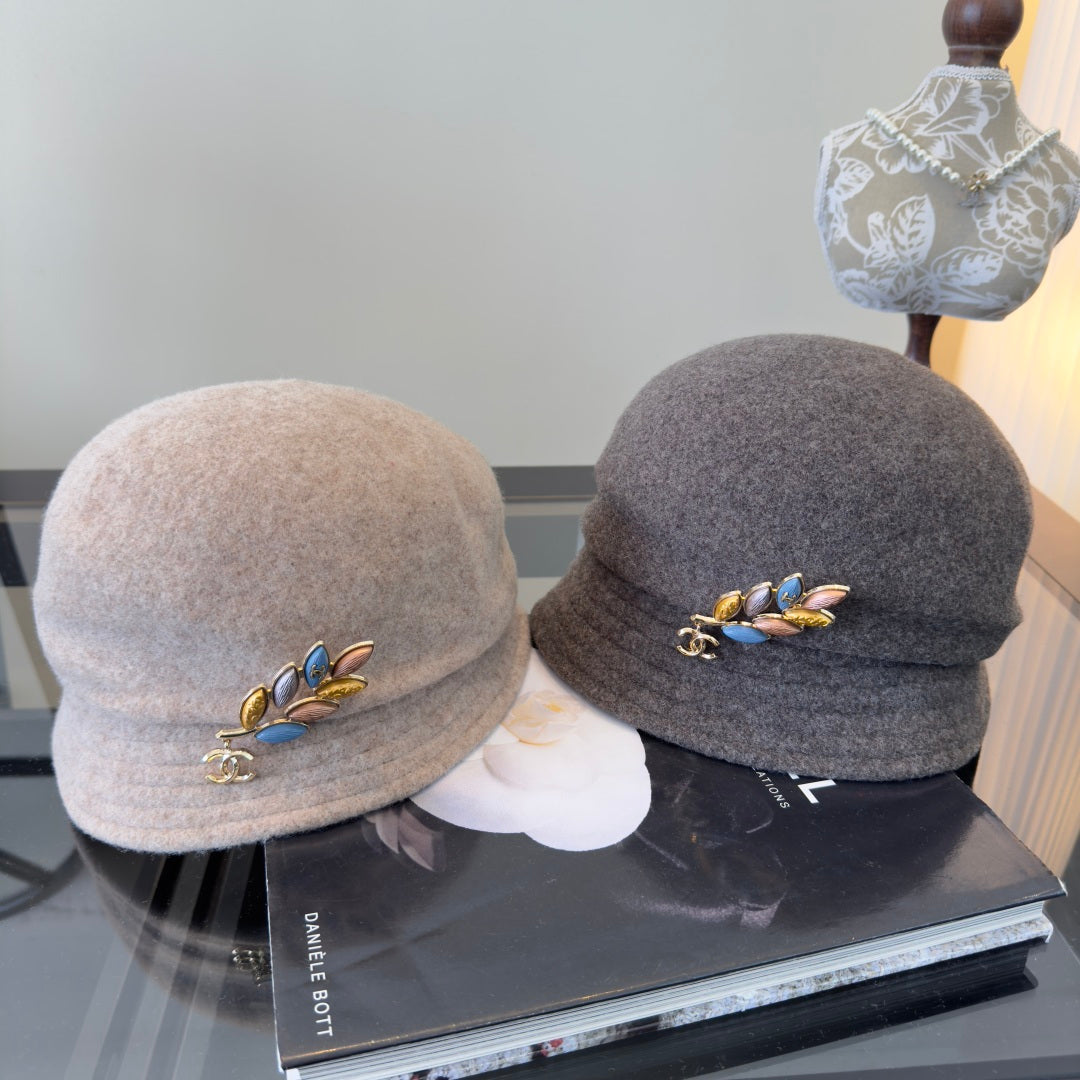 Chanel Felt Bucket Hat 491525