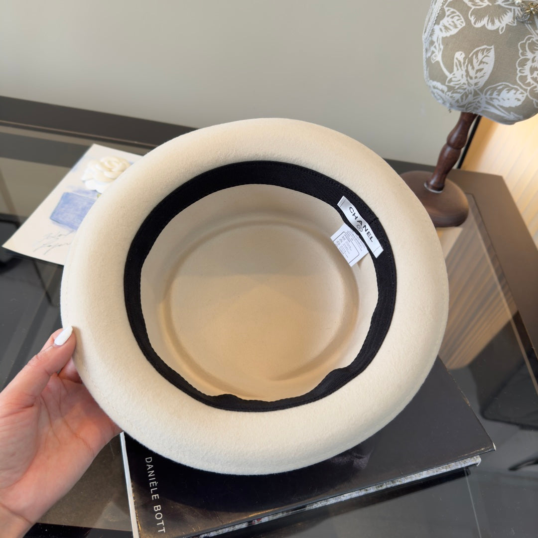 Chanel Felt Pork Pie Hat 477658