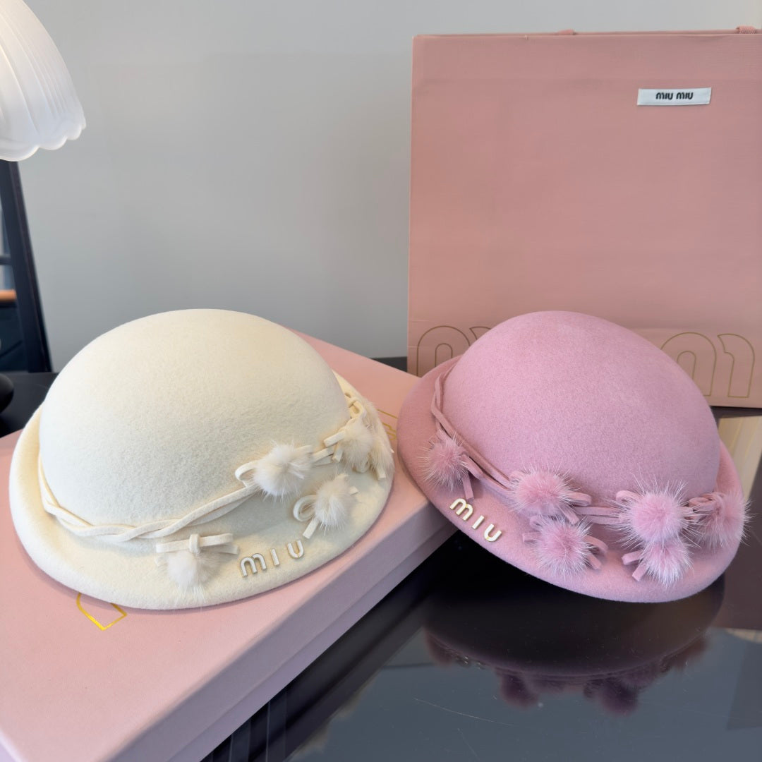 Miumiu Cashmere Bucket Hat 477664