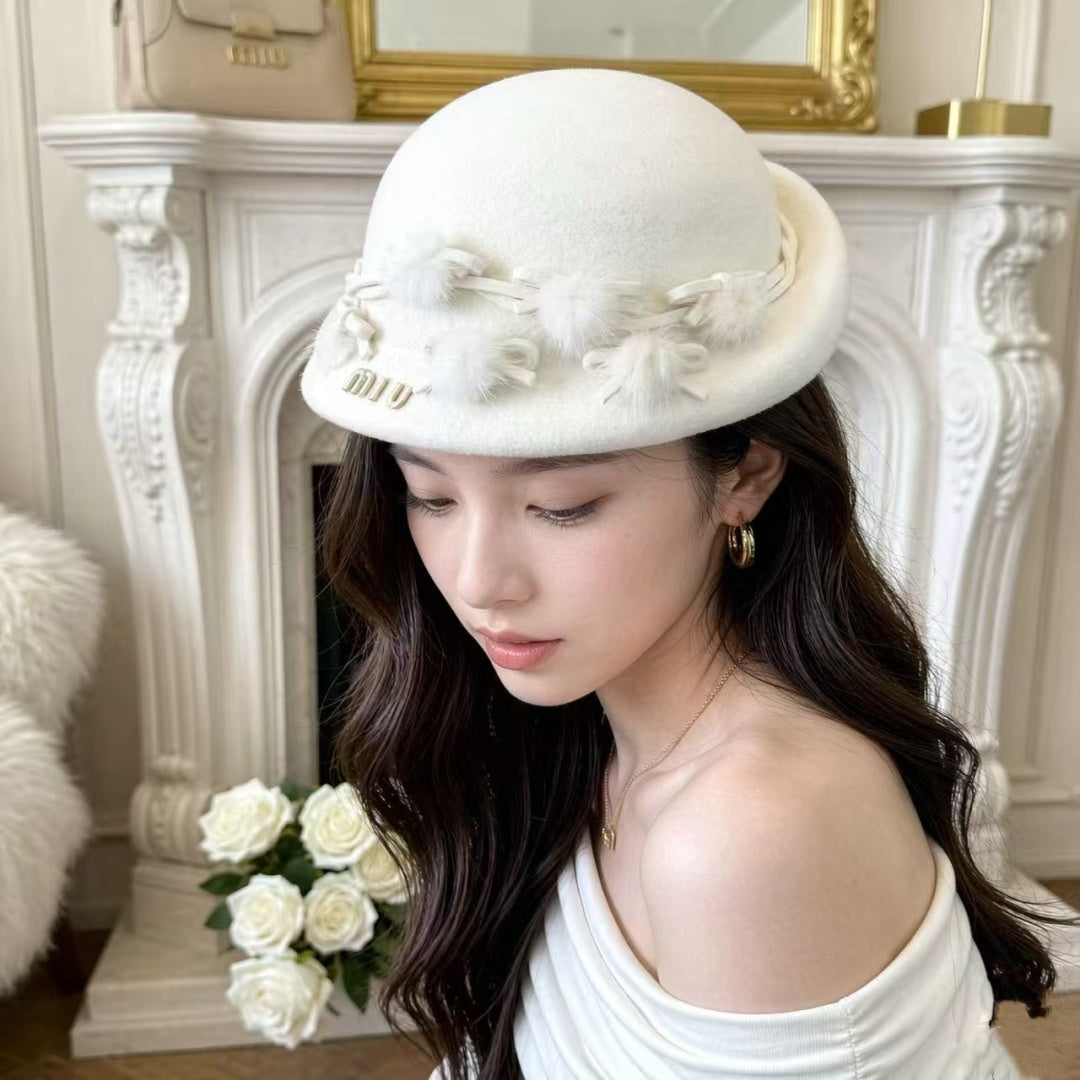 Miumiu Cashmere Bucket Hat 477664