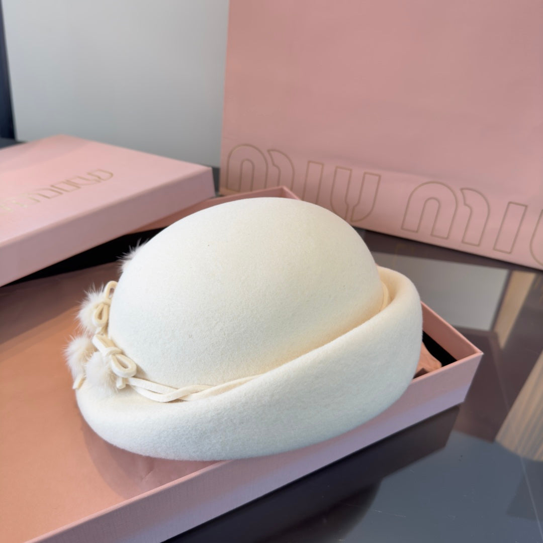 Miumiu Cashmere Bucket Hat 477664