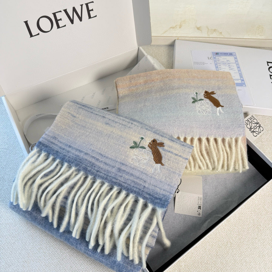 Loewe Scarf 180CM Mutilcolor Cashmere 968377