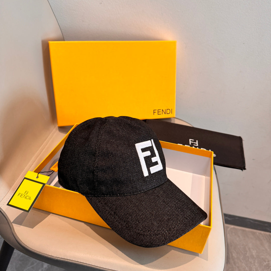 Fendi Double F Baseball Cap Cotton 323705