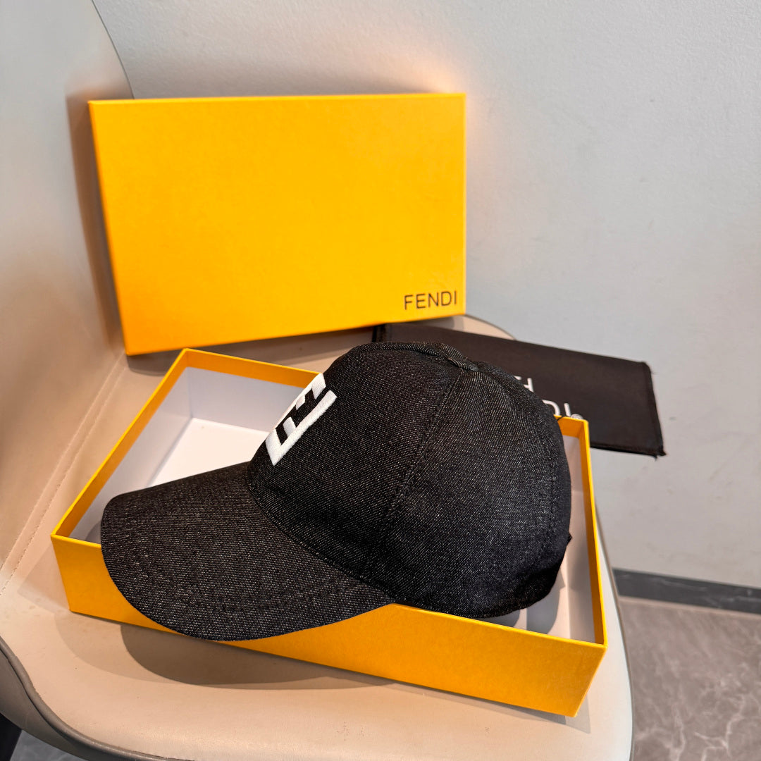 Fendi Double F Baseball Cap Cotton 323705