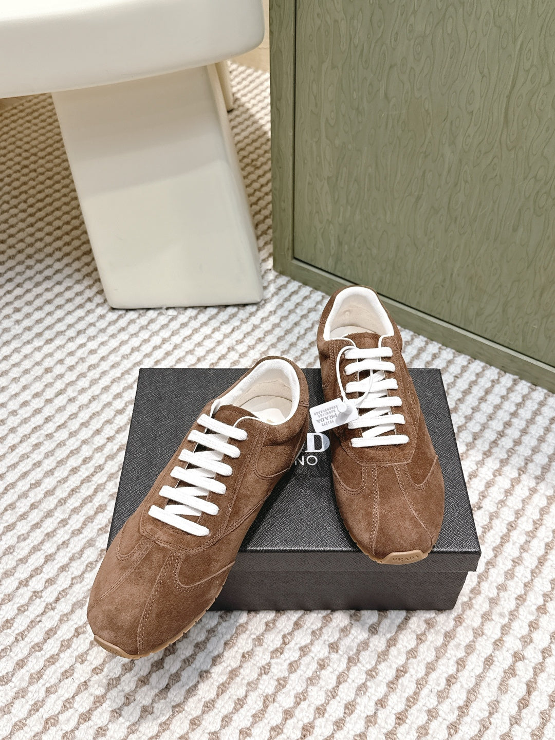 Pra 2025 Sneaker Brown White Suede 556293