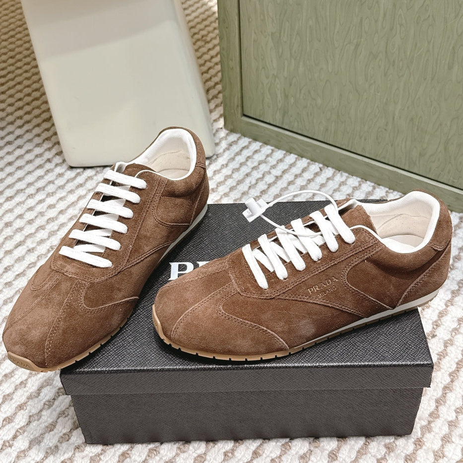 Pra 2025 Sneaker Brown White Suede 556293