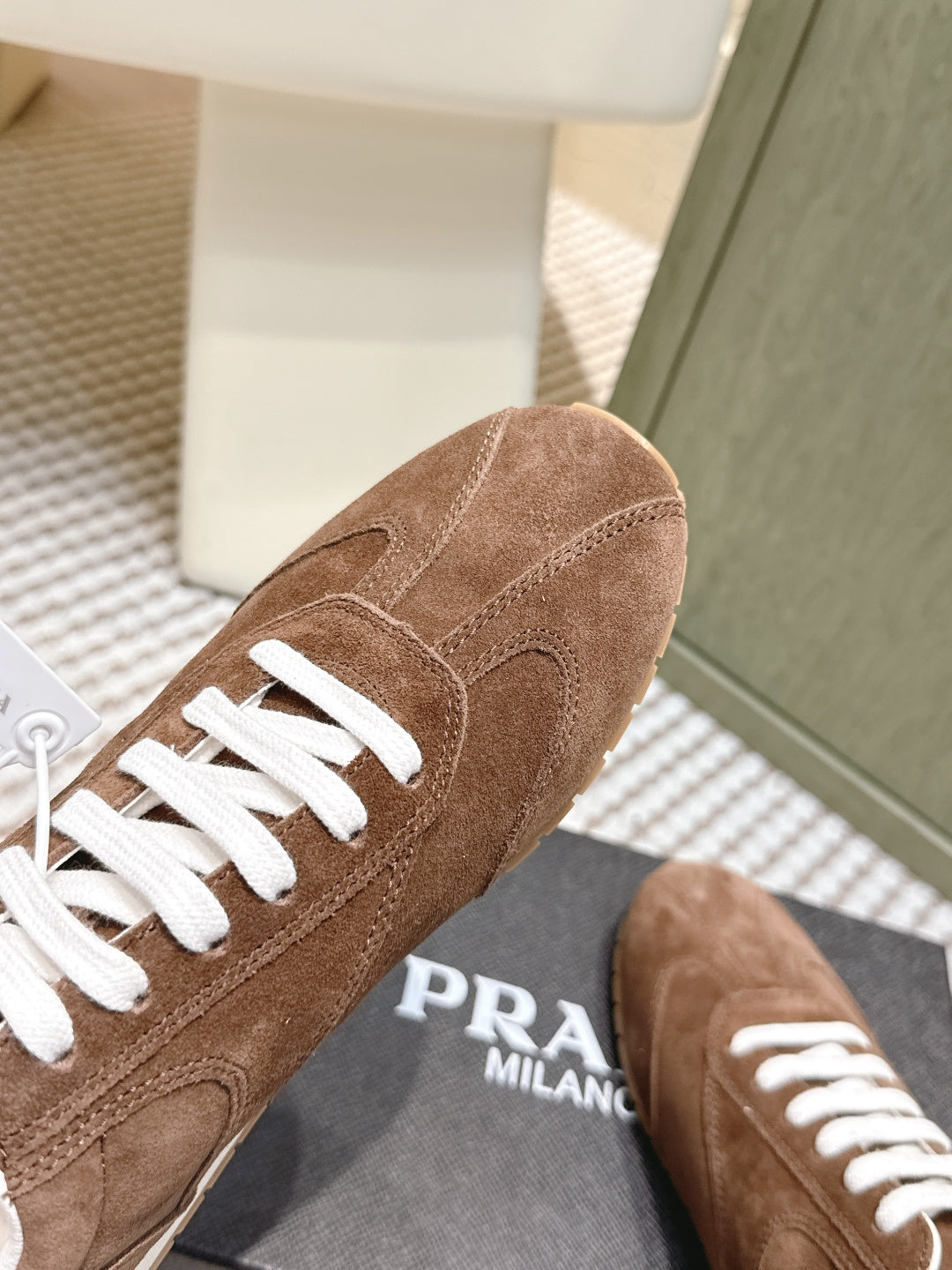 Pra 2025 Sneaker Brown White Suede 556293