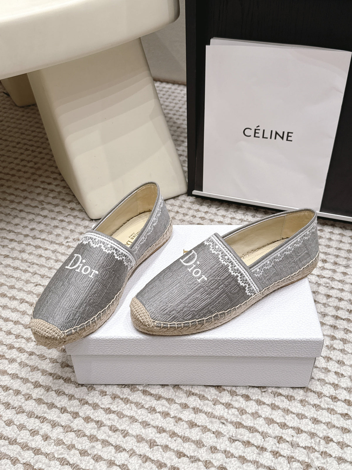 Dior 2026 Embroidered Loafer Canvas 930234