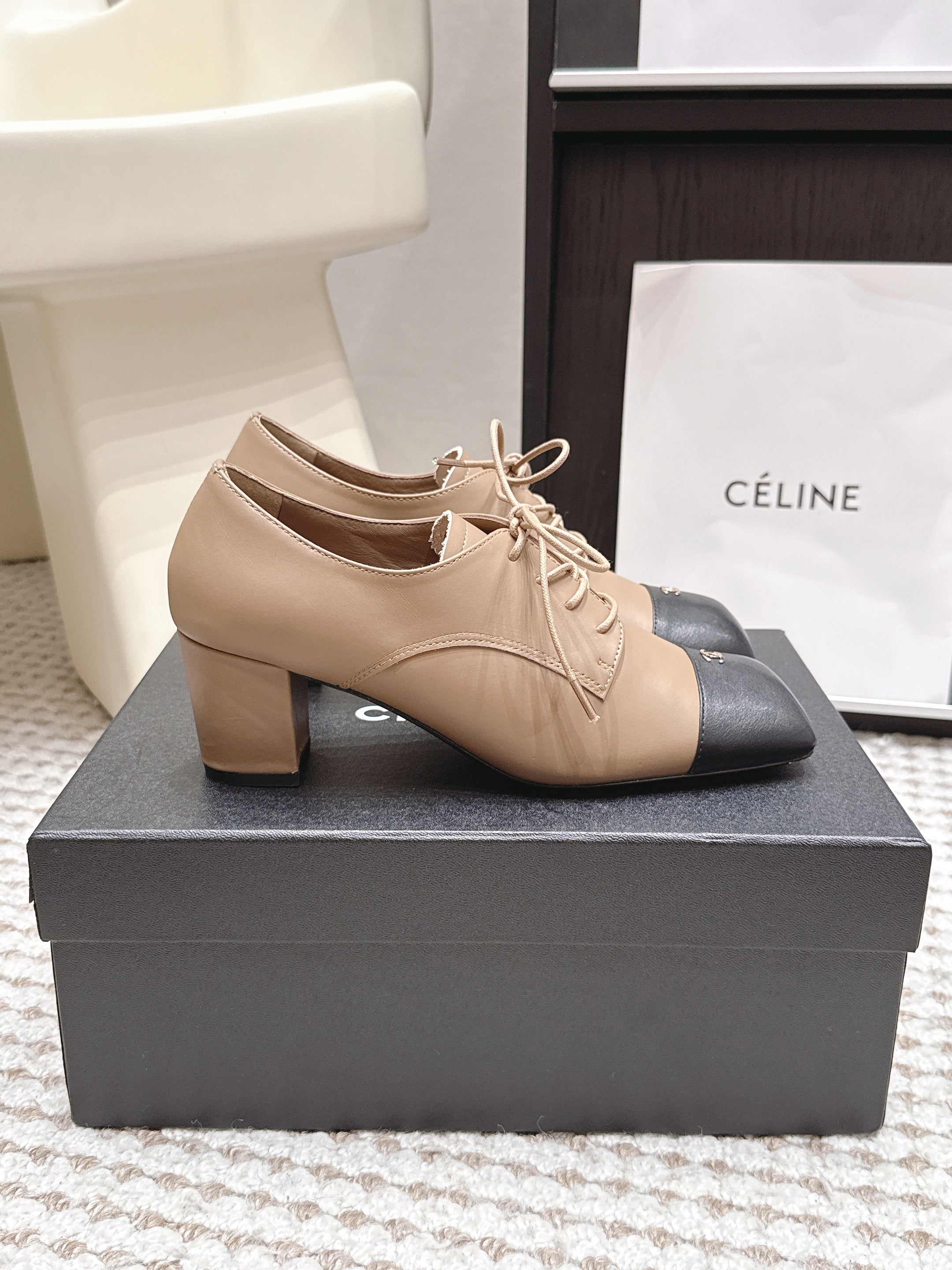 Chanel 2026 Mary Jane Shoes 50mm Cowhide 930696
