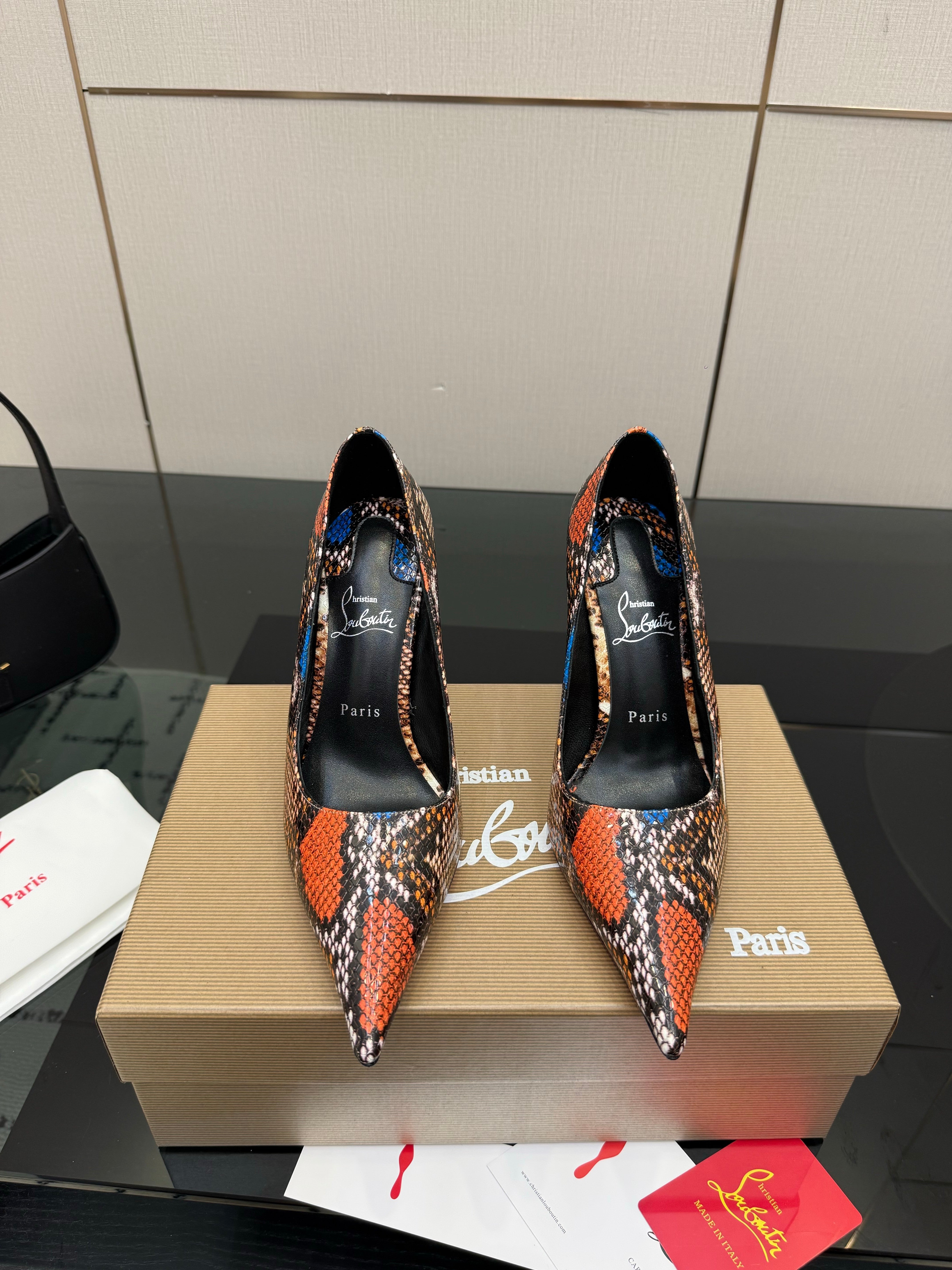 Christian Louboutin 2026 Heels Pumps 100mm Patent Leather Sheepskin 791555