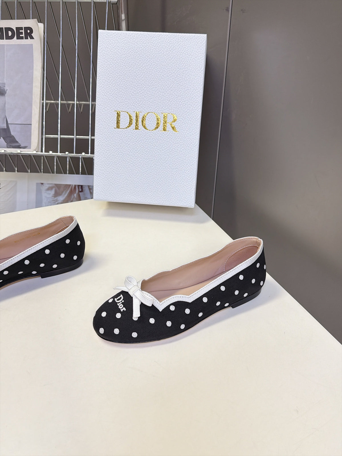 Dior 2026 Romance Round-Toe Ballet Flat Fabric 114007