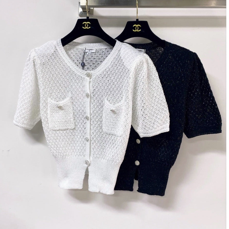 Chanel 2026 Knit Cardigan Tops Laine Wool 375026