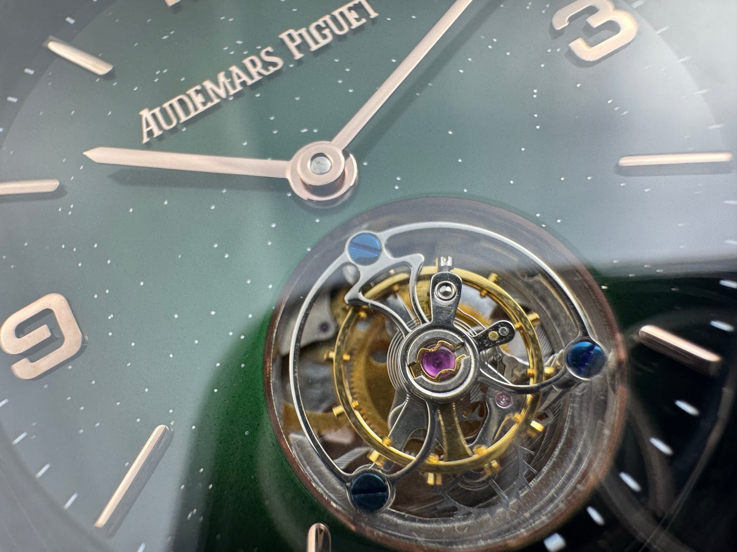 Audemars Piguet Code 11.59 Selfwinding Flying Tourbillon Green Dial Textile Strap