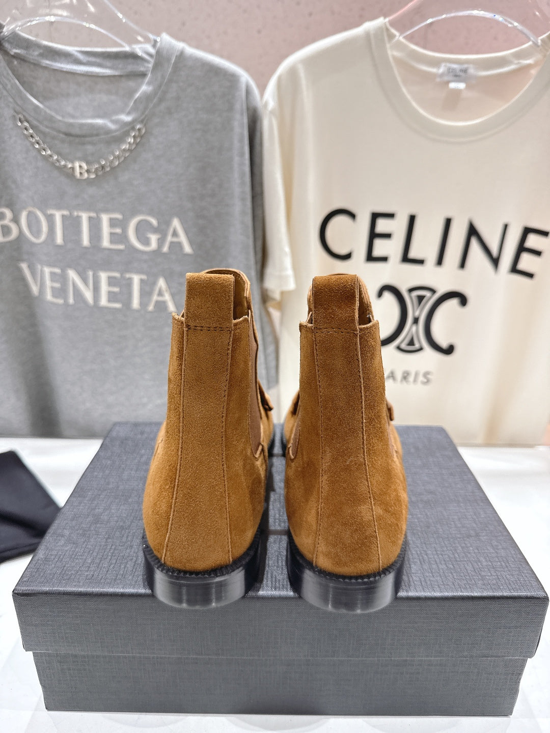 YSL 2025 High-top Loafer Tan Suede 567588