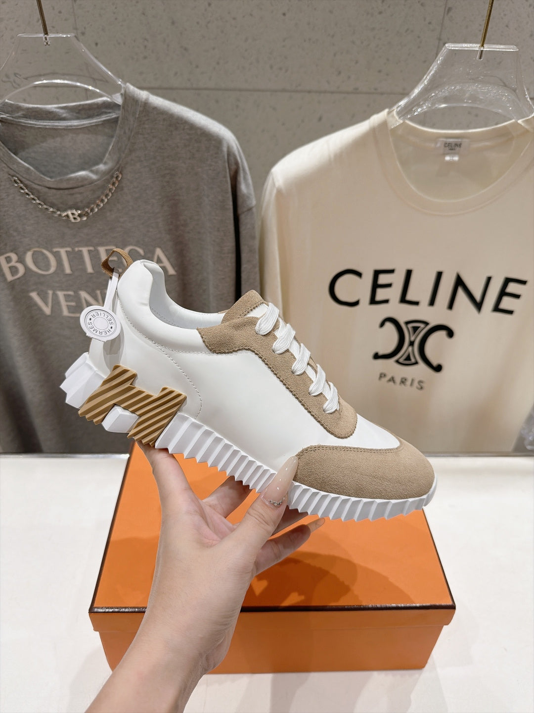 Hermes 2026 Bouncing Sneaker Suede Leather