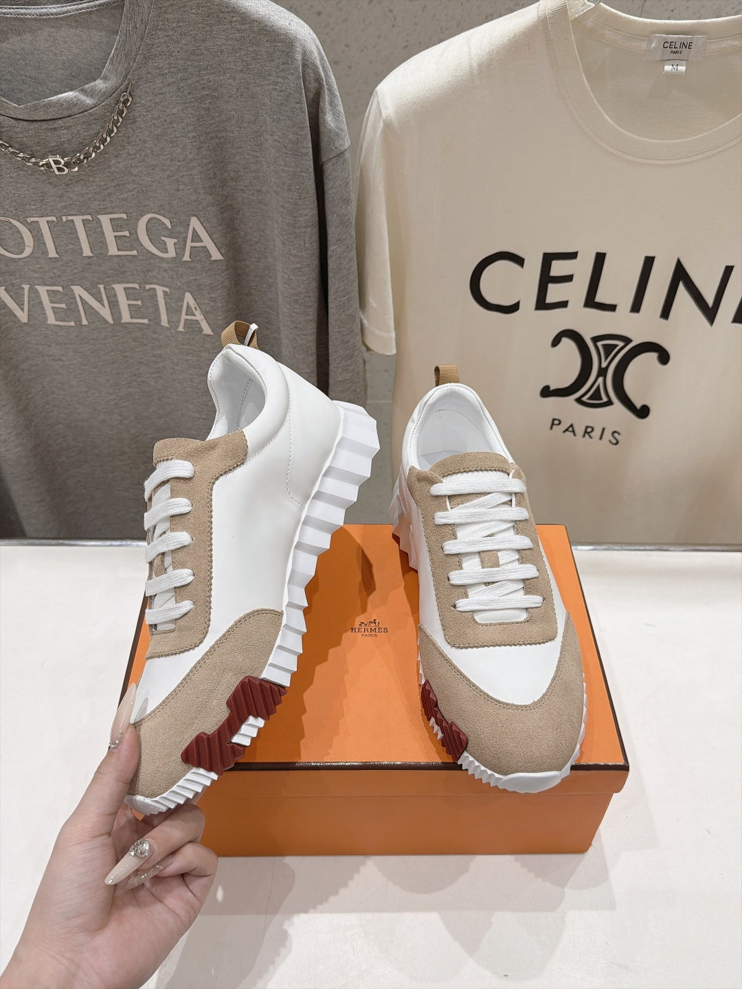 Hermes 2026 Bouncing Sneaker Suede Leather