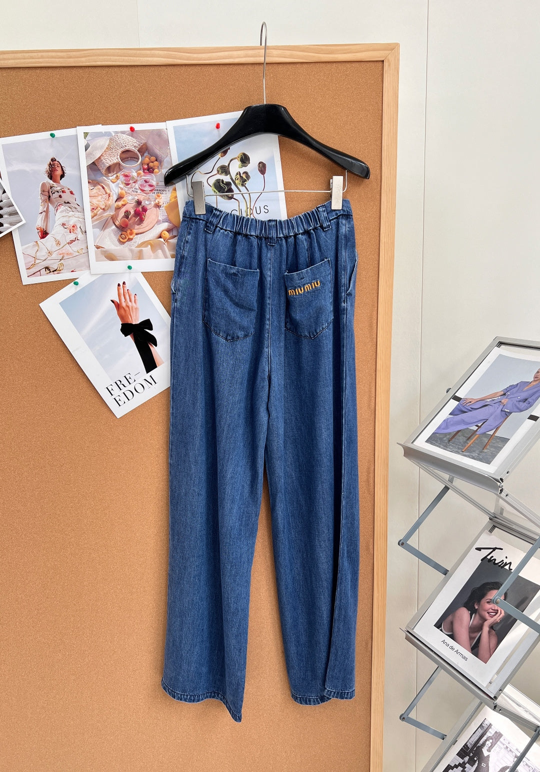 MiuMiu 2026 Straight-Leg Jeans Blue Cotton 636352