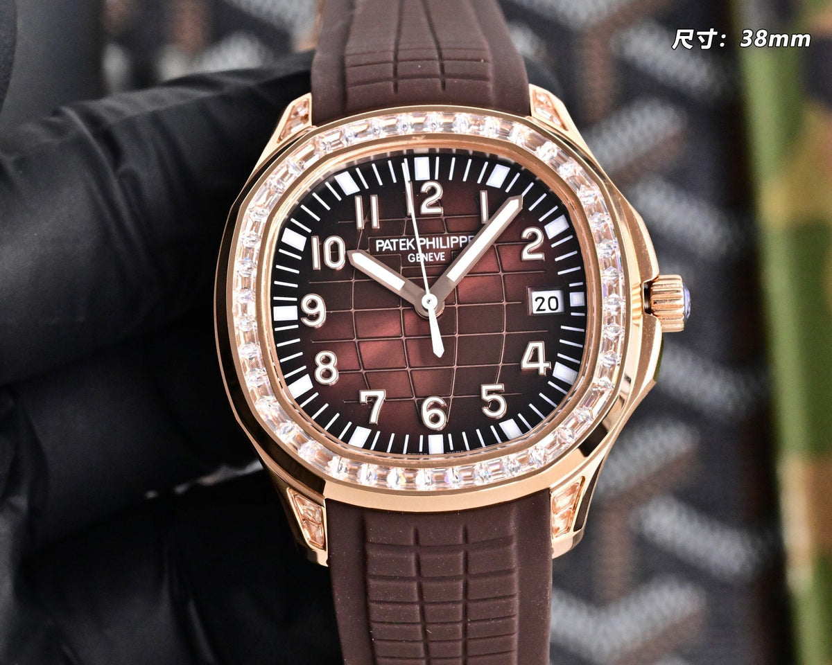 Patek Philippe Aquanaut Diamond 38.8mm Rubber Strap