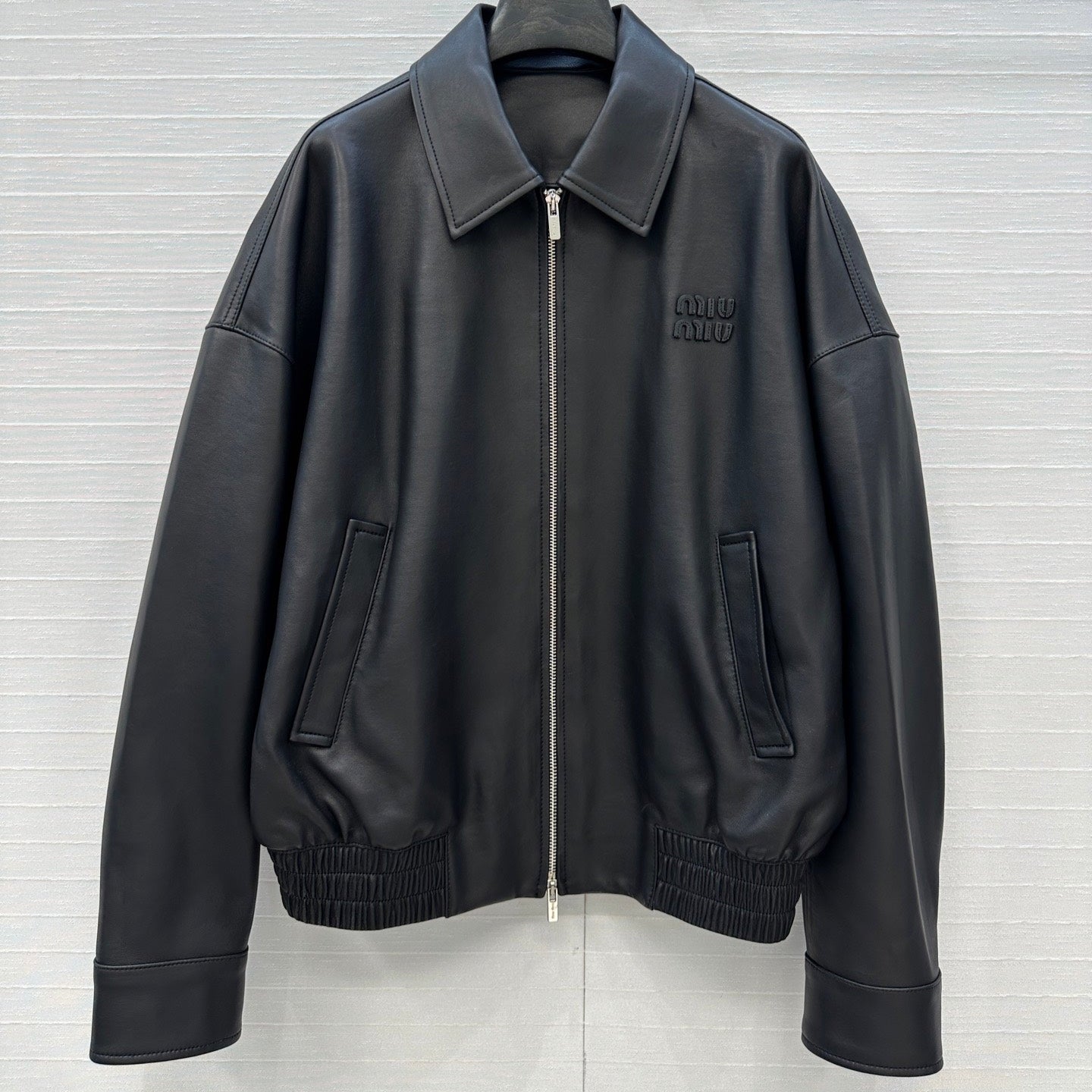 Miu Miu 25 Jacket Black Lambskin