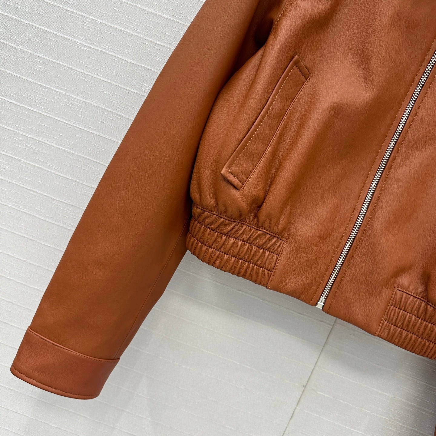 Miu Miu 25 Set Orange Brown Leather