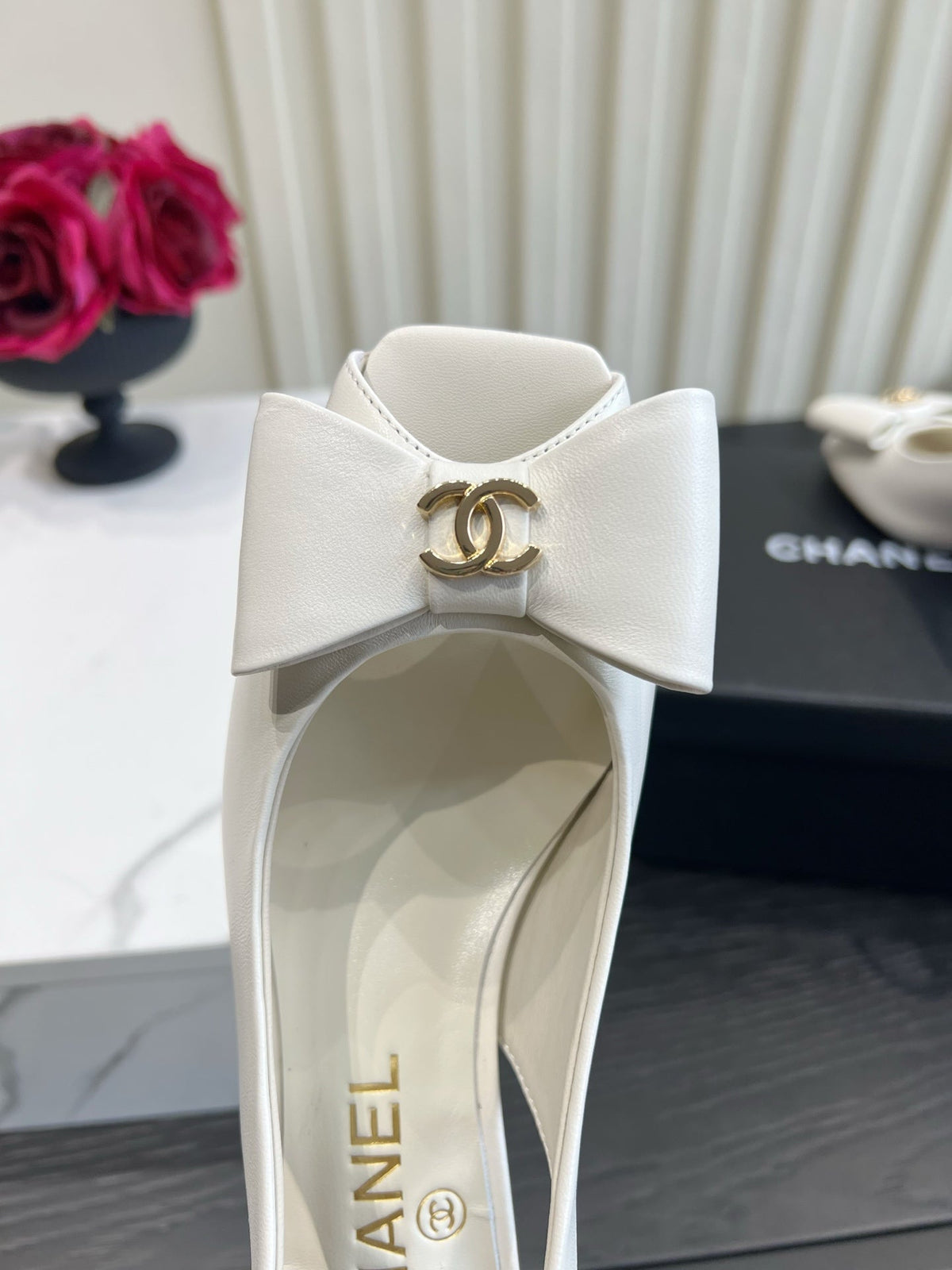 Chanel 2026 Bow-Tie Sandals 60mm Suede Sheepskin 977148
