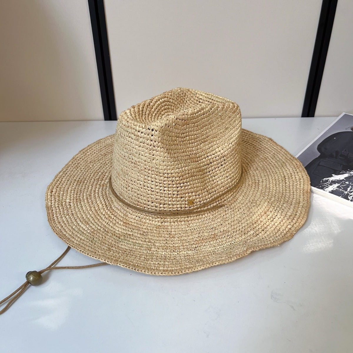 Celine Raffia Crochet Hat 269029
