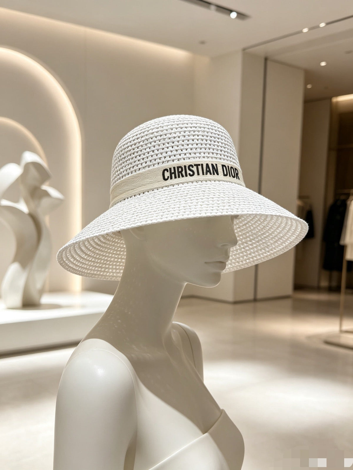 Dior Wide Brim Straw Hat 280801