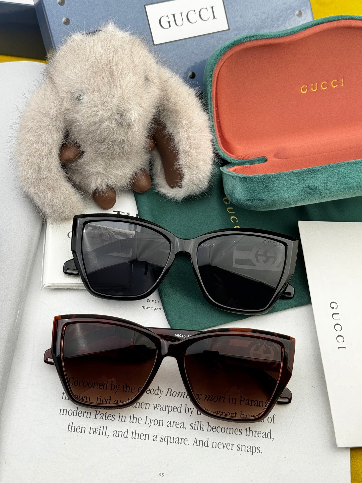 SQUARE FRAME SUNGLASSES G5580 IN ACETATE