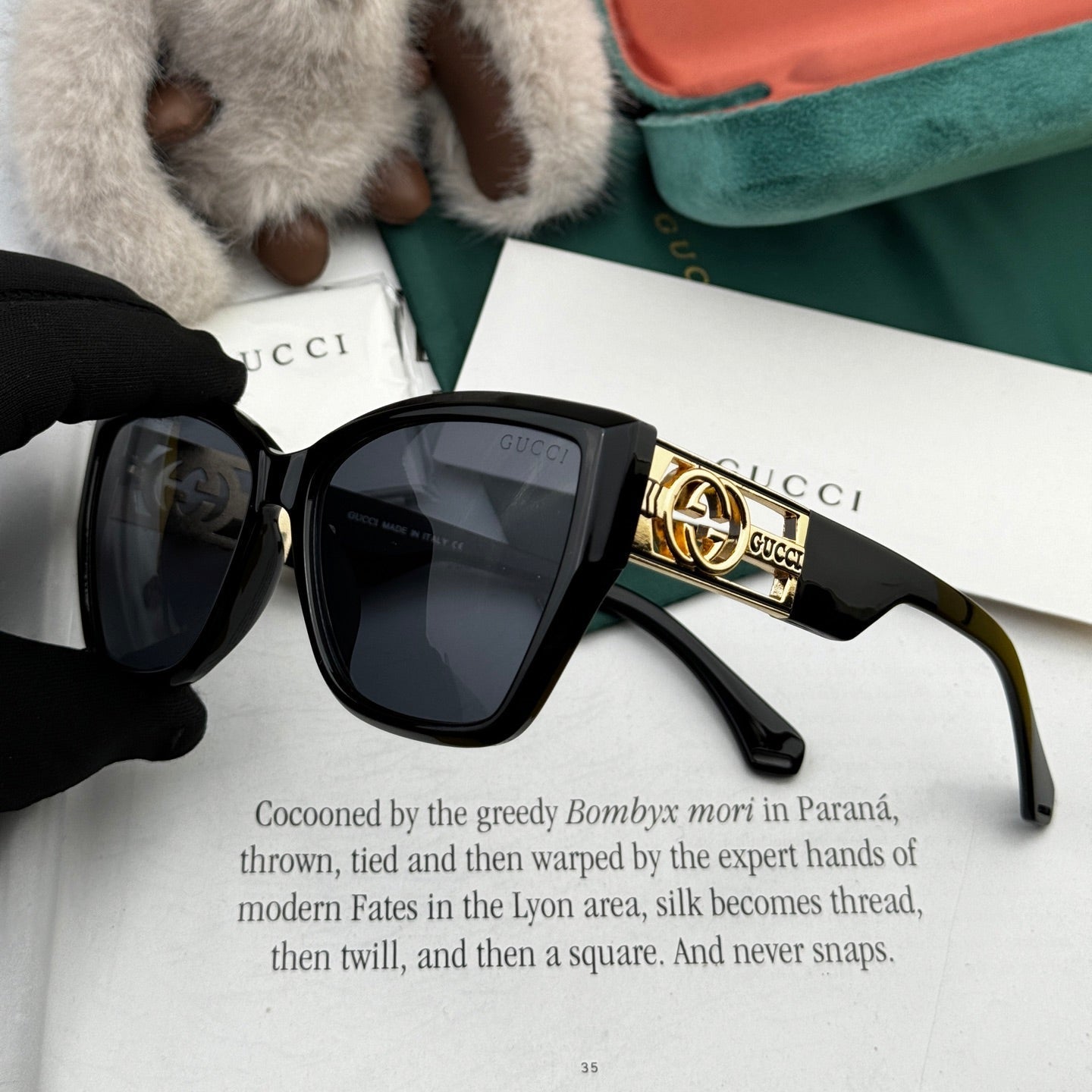 SQUARE FRAME SUNGLASSES G5580 IN ACETATE