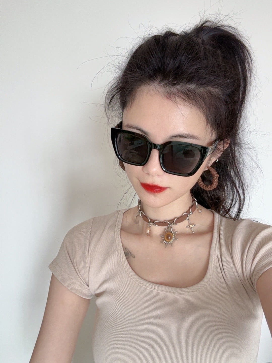 SQUARE SUNGLASSES L1551 IN ACETATE