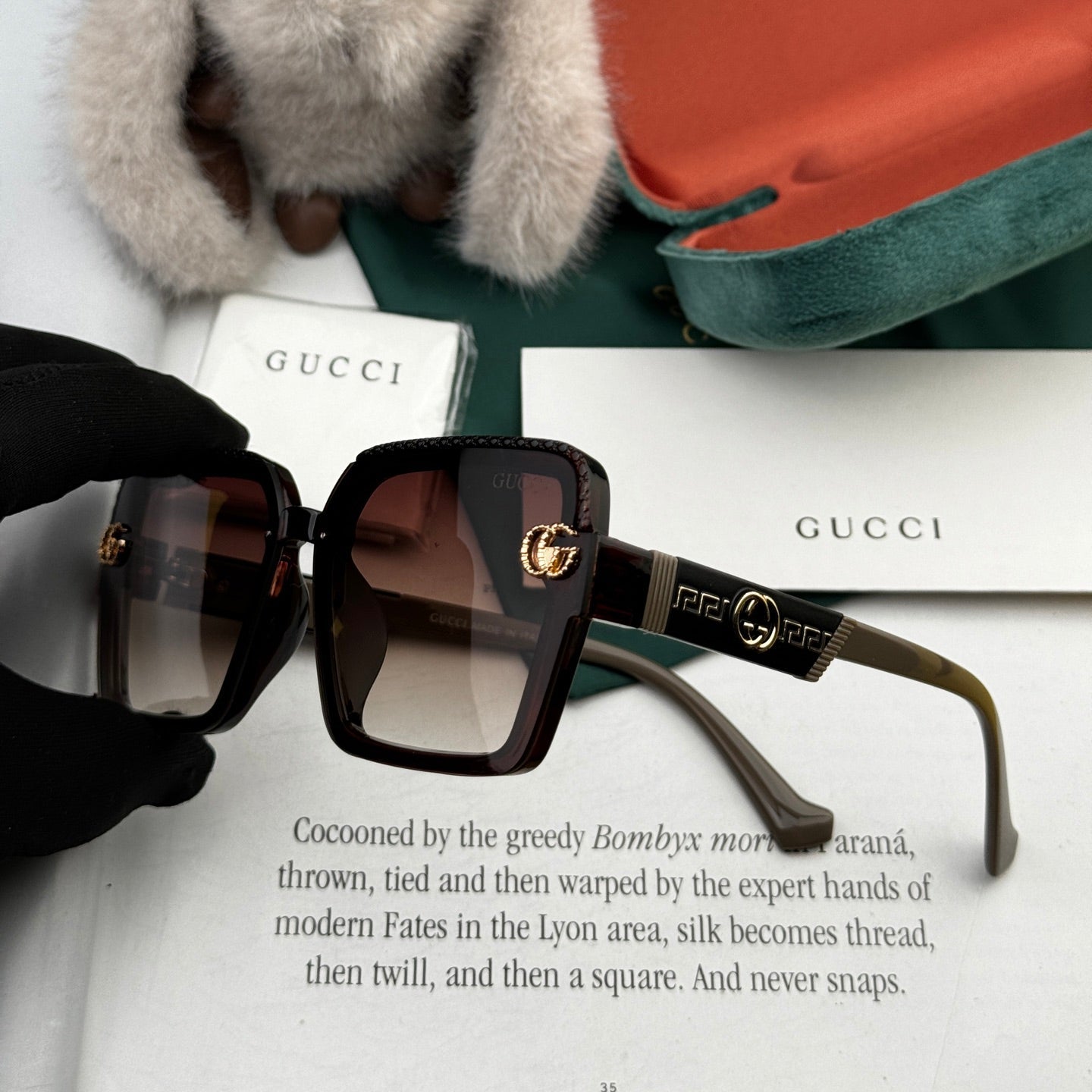 SQUARE FRAME SUNGLASSES G6130 IN ACETATE