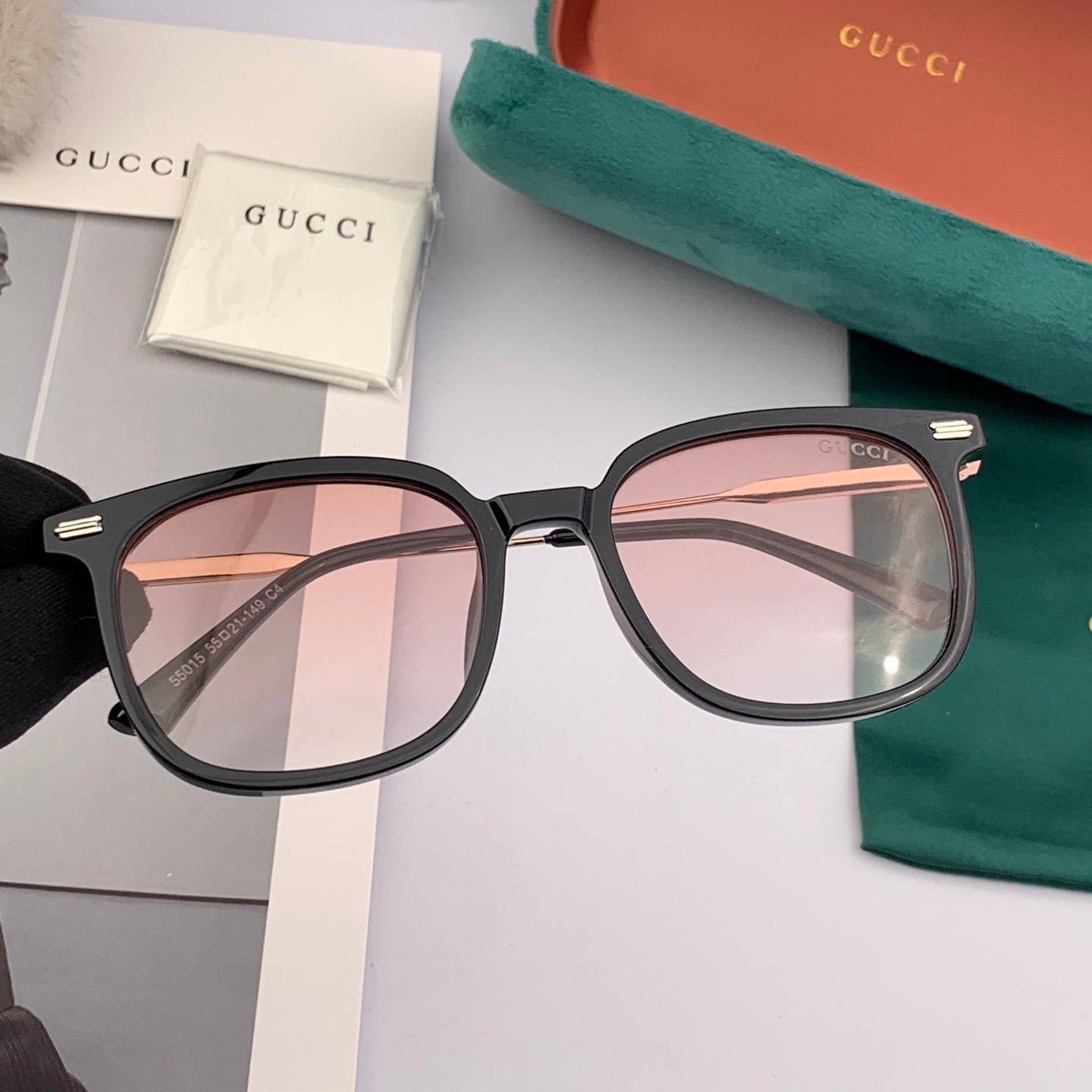 SQUARE FRAME SUNGLASSES G55501 IN ACETATE