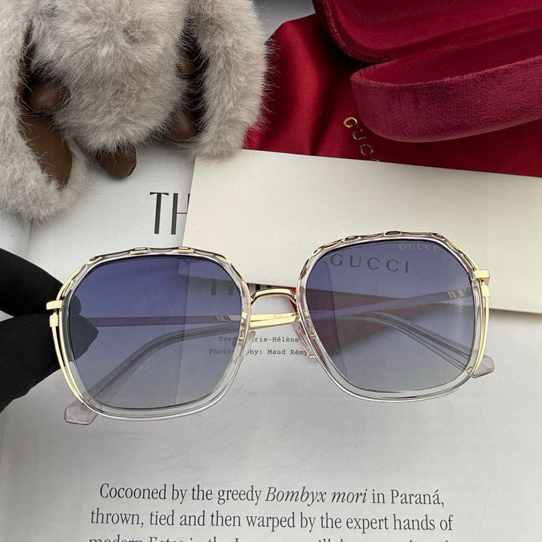 SQUARE FRAME SUNGLASSES G6581 IN ACETATE AND METAL