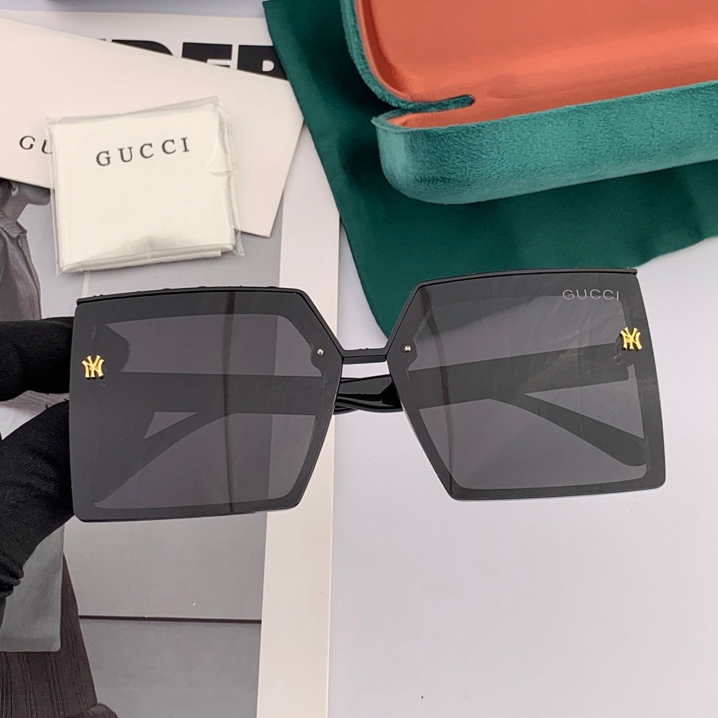 GEOMETRIC FRAME SUNGLASSES G50195 IN ACETATE