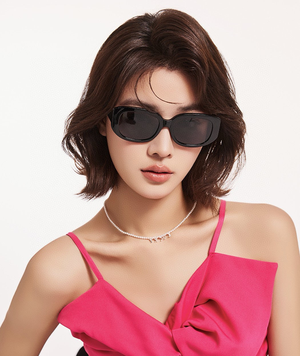 RECTANGULAR FRAME SUNGLASSES G0320 IN ACETATE