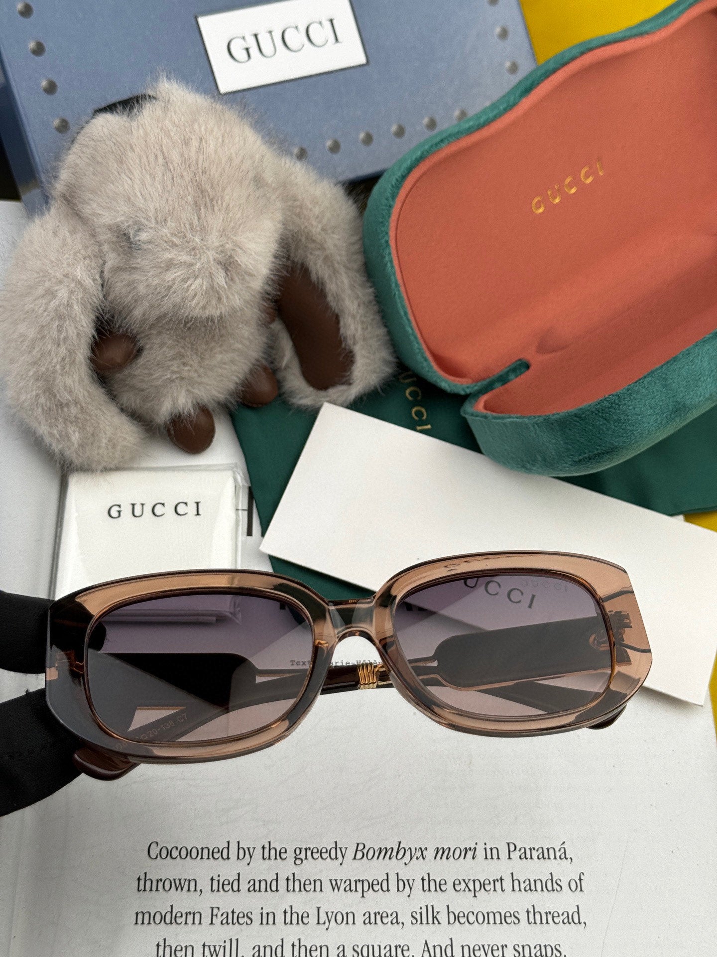 RECTANGULAR FRAME SUNGLASSES G0320 IN ACETATE