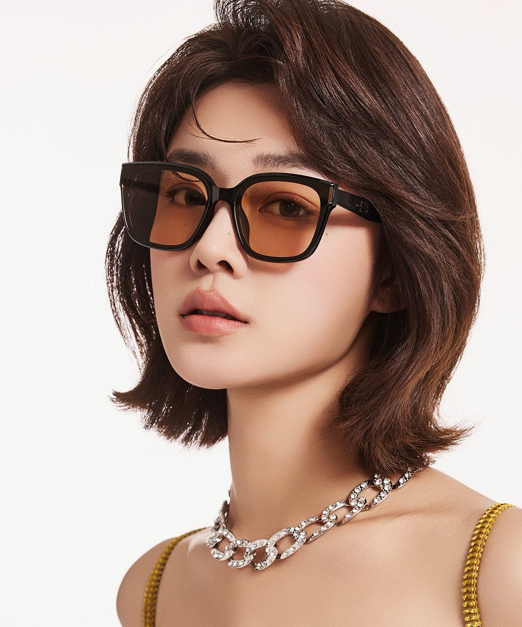 FOLDABLE SQUARE FRAME SUNGLASSES G4319 IN ACETATE