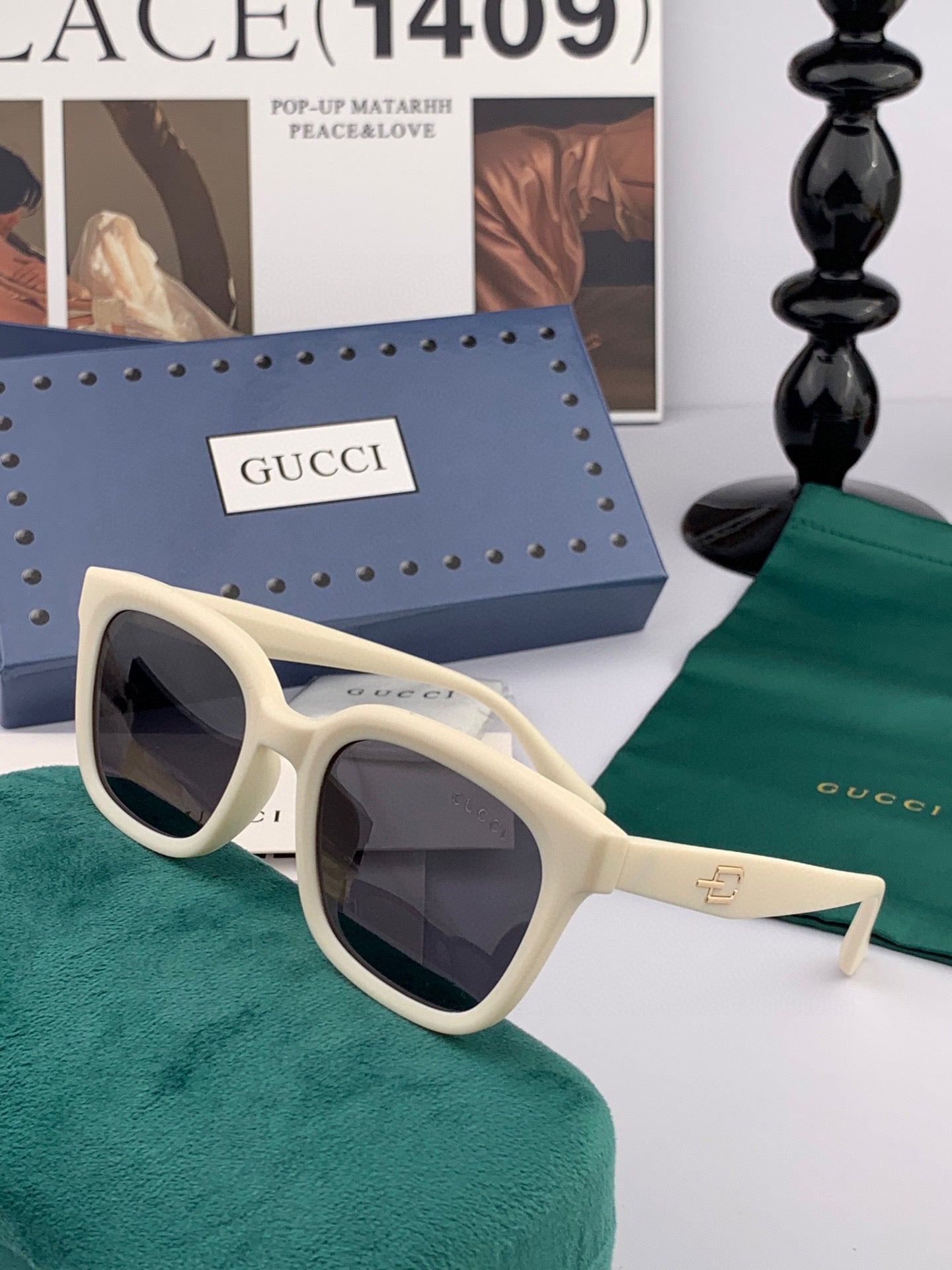 SQUARE FRAME SUNGLASSES G5108 IN ACETATE