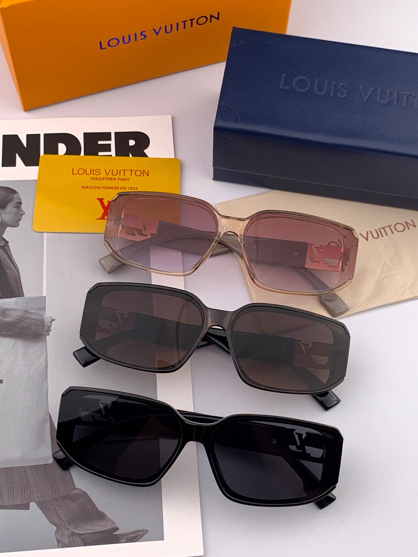 SQUARE SUNGLASSES L5551 IN ACETATE