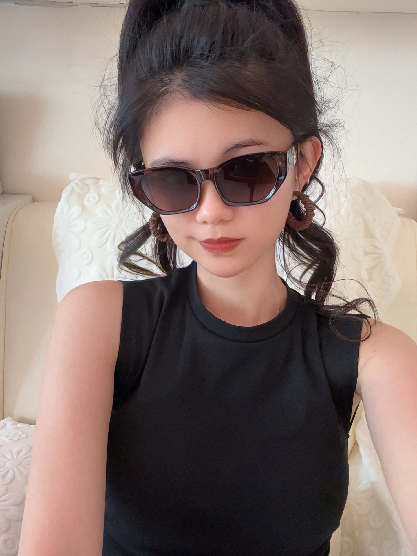 CAT EYE SUNGLASSES L9551 IN ACETATE