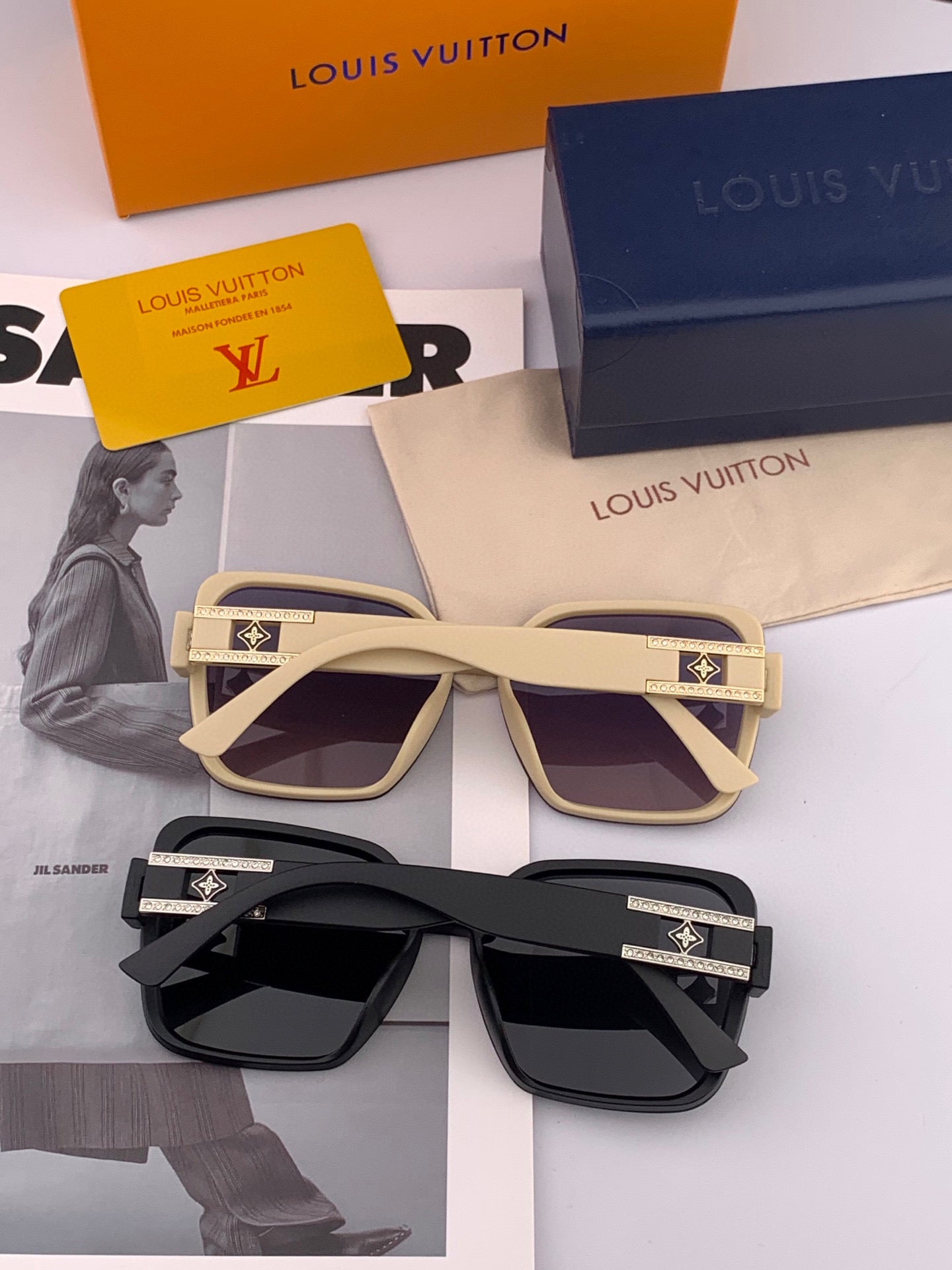 SQUARE SUNGLASSES L0992 IN ACETATE