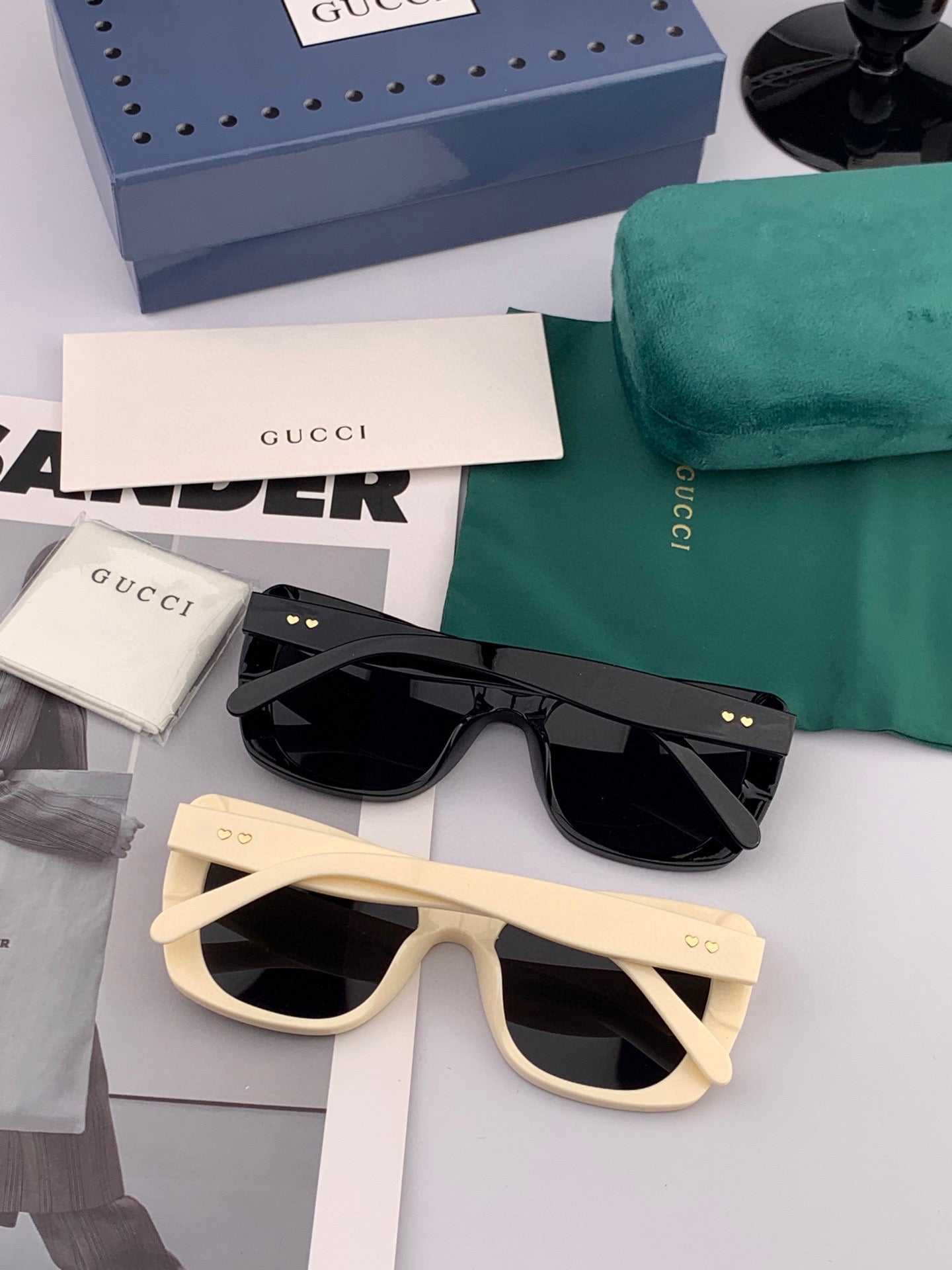 SQUARE FRAME SUNGLASSES G1386 IN ACETATE