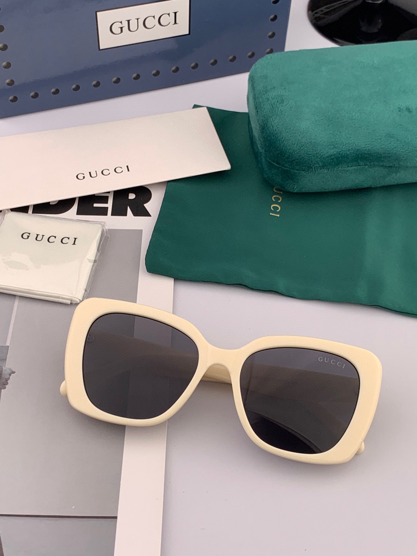 SQUARE FRAME SUNGLASSES G1386 IN ACETATE