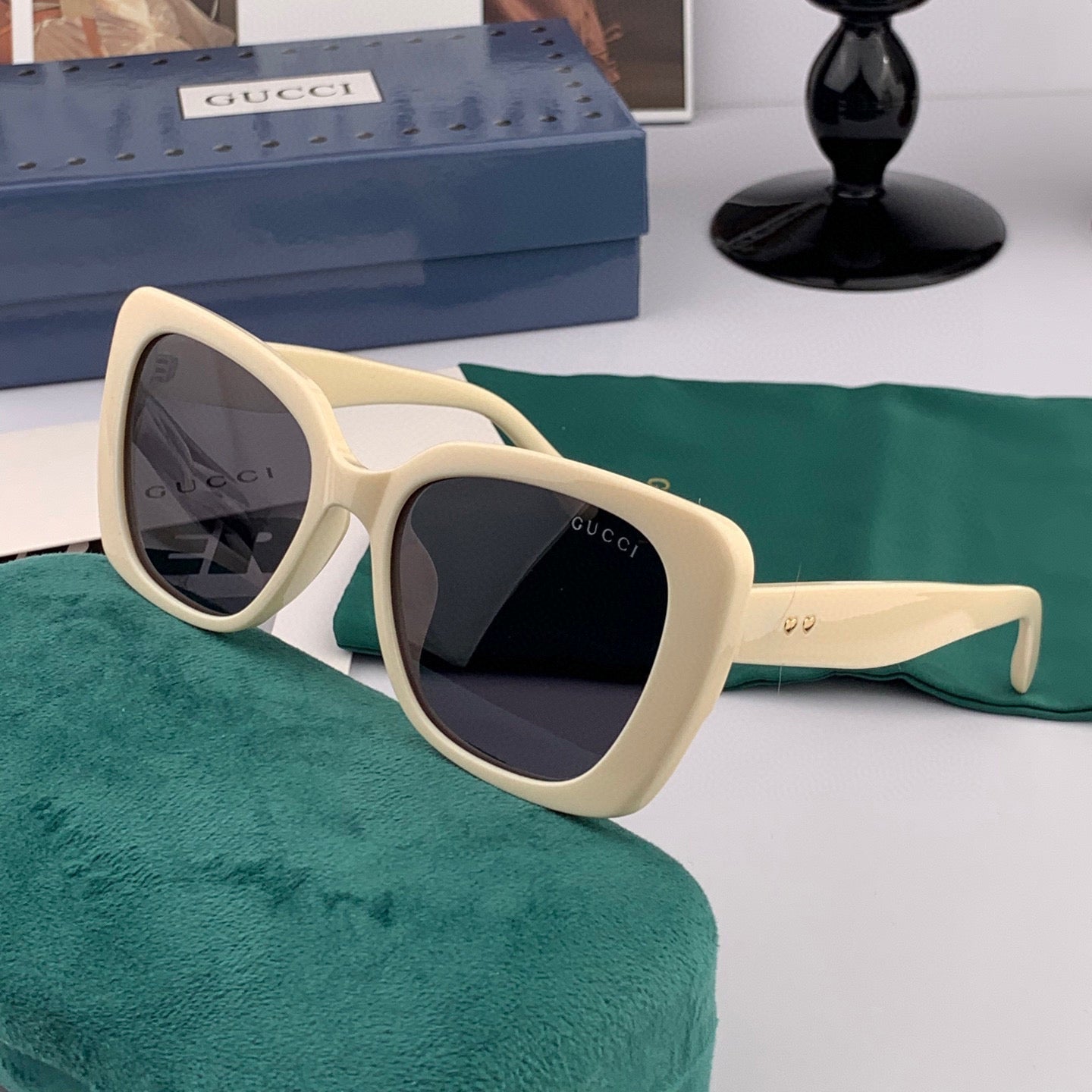SQUARE FRAME SUNGLASSES G1386 IN ACETATE