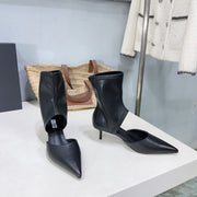 Alaia's new fall/winter ankle boots black sheepskin 388514