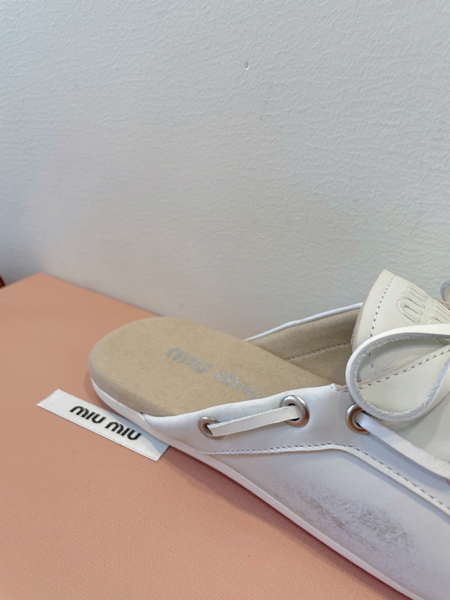 Miumiu 2026 Distressed Mule Suede Calfskin 941763