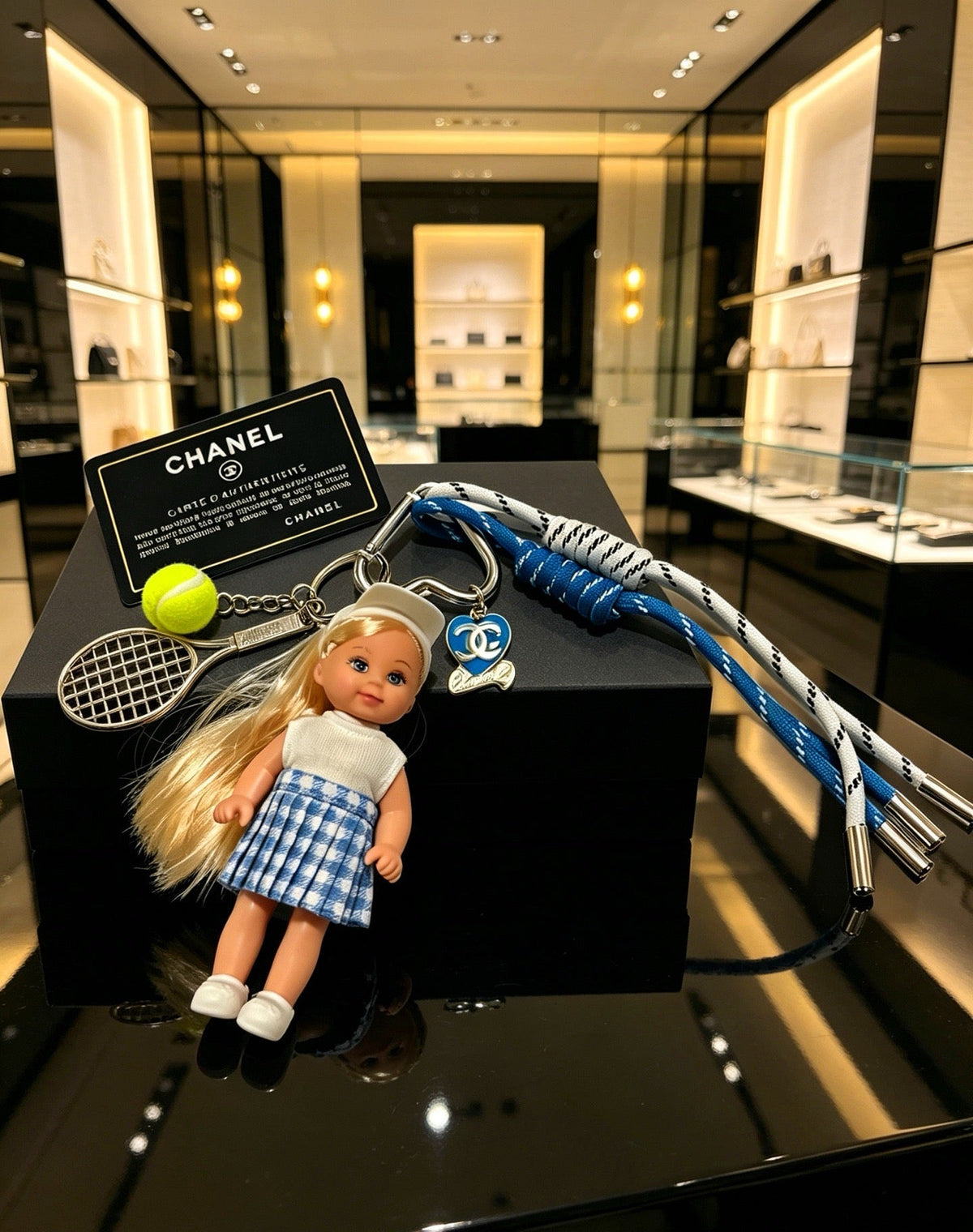 Chanel Tennis-themed Doll Bag Charm