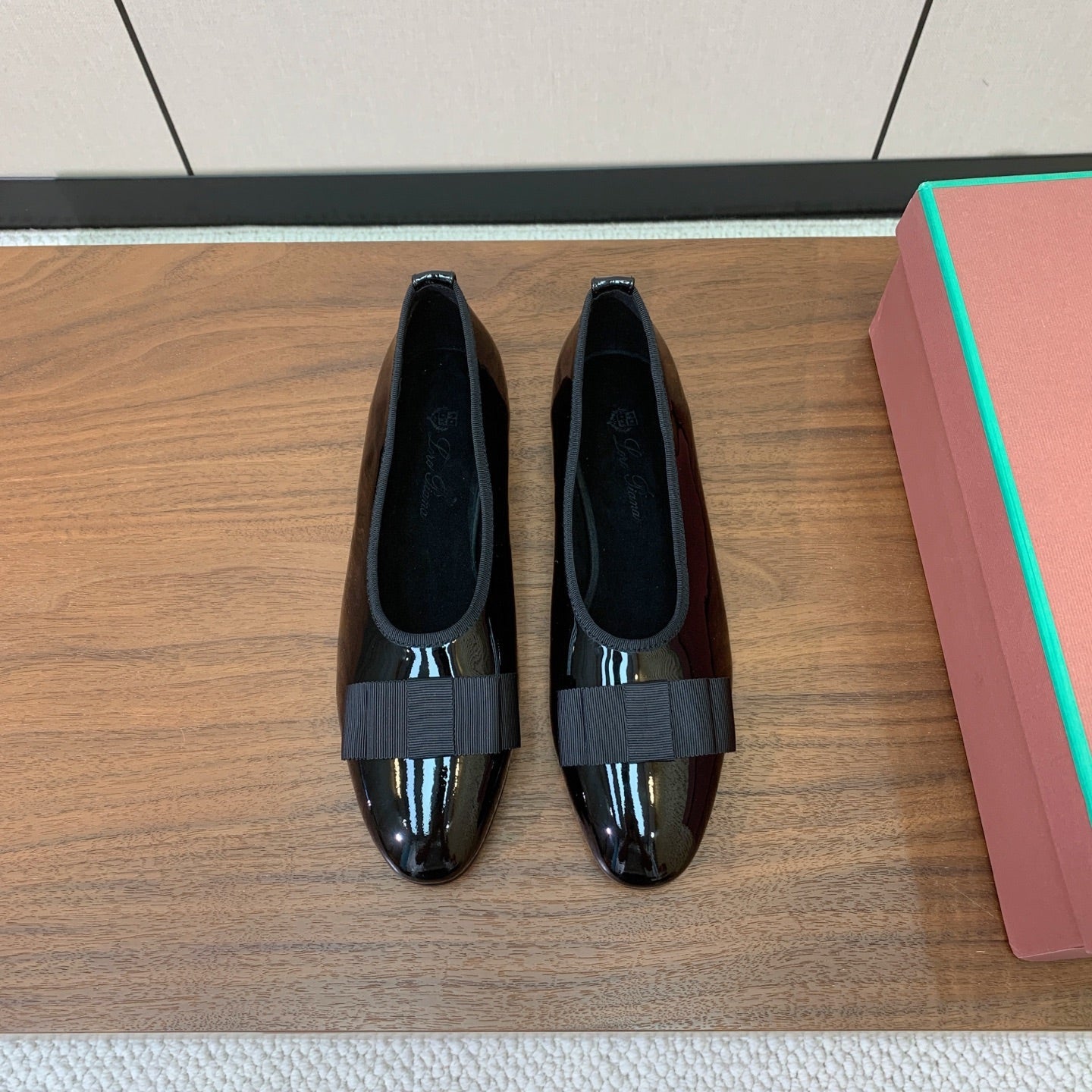 Loro Piana 2026 Bow Ballet Flat Patent Leather And Fabric 935158