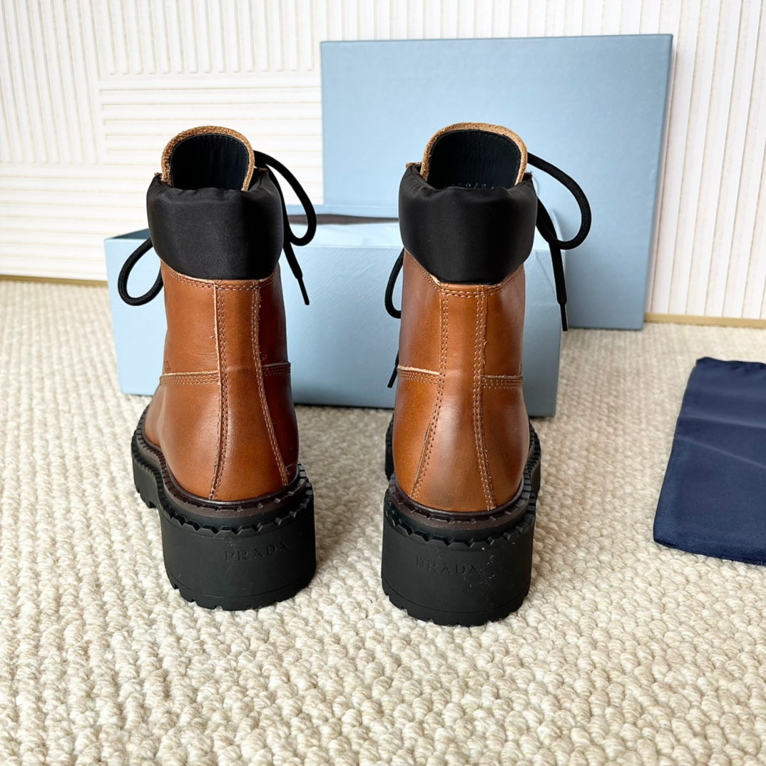 Prada 2026 Re-Nylon Ankle Boots Cowhide 149578